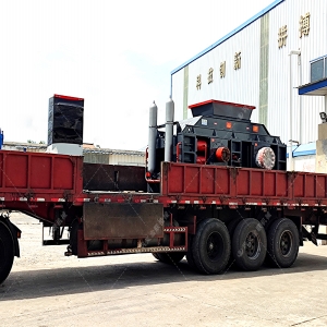 2PG1510半自動液壓對輥制砂機設備發貨圖片 2PG1510半自動液壓對輥制砂機設備發貨圖片