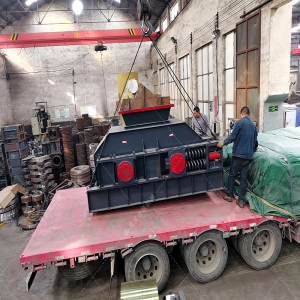 2PG1208型河卵石破碎機發貨 發往山東 2PG1208型河卵石破碎機發貨 發往山東